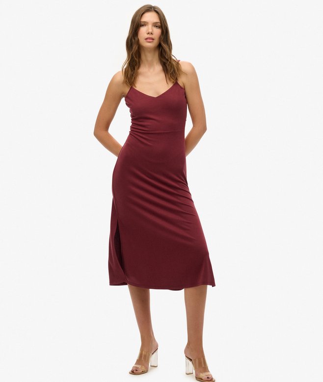 superdry Vestido de punto con espalda abierta