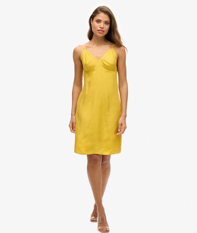 Superdry Vestido De Tirantes De Cupro