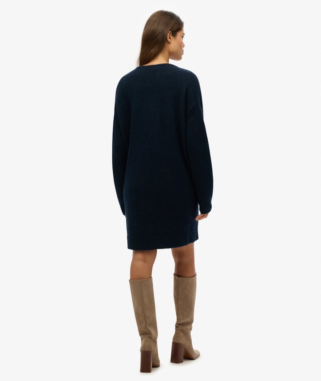 Superdry Vestido Extragrande Con Cuello De Pico