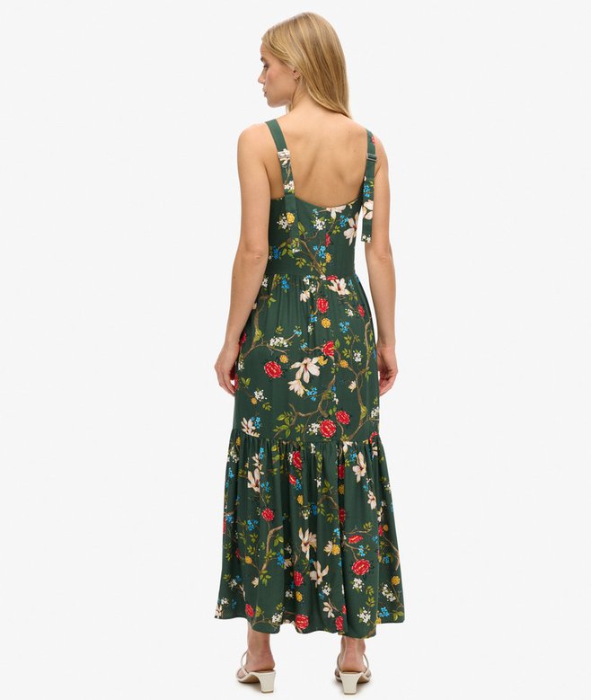 Superdry Vestido Largo Escalonado Tejido