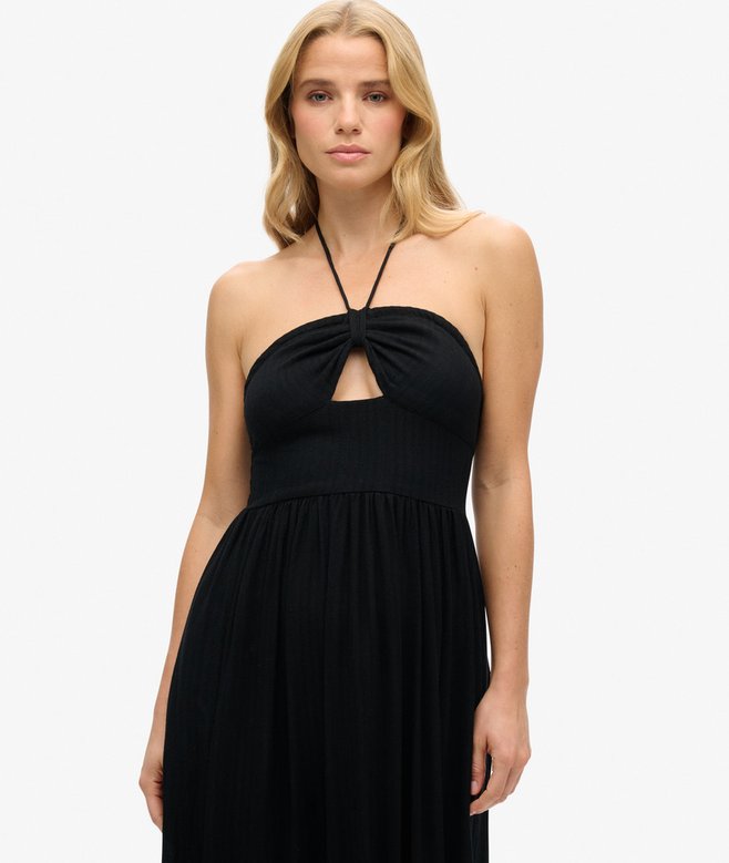Superdry Vestido Midi Con Diseño Recortado