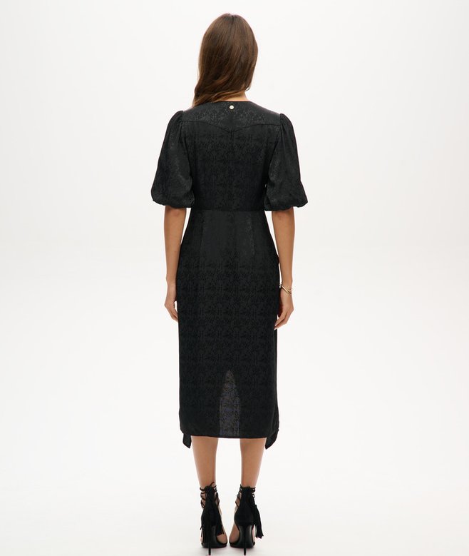 Superdry Vestido Midi De Manga Corta