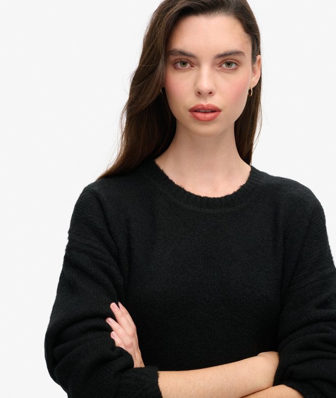 Superdry Vestido Midi De Punto De Corte Holgado