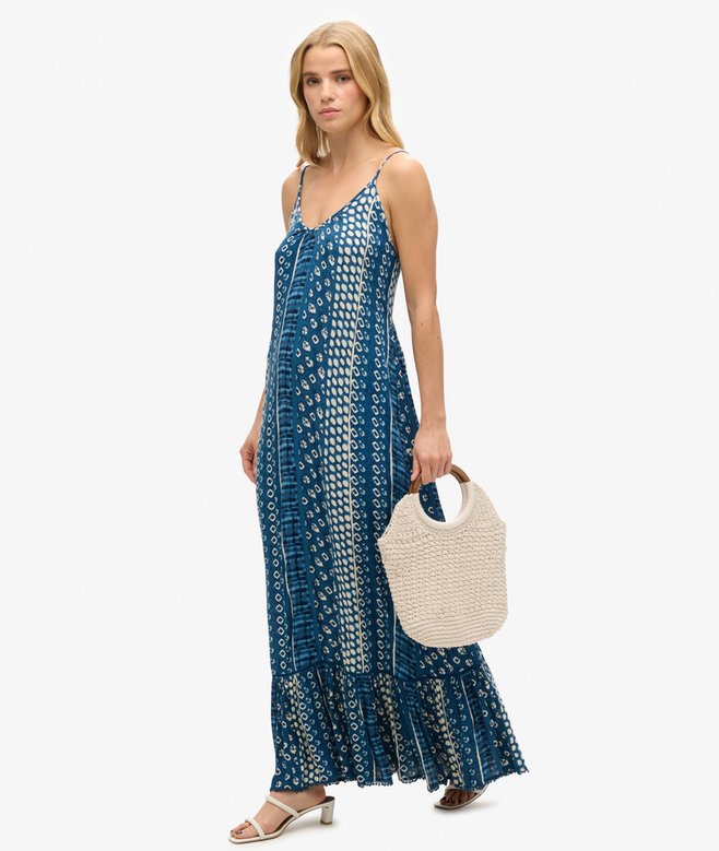 Superdry Vestido Playero Largo De Tirantes