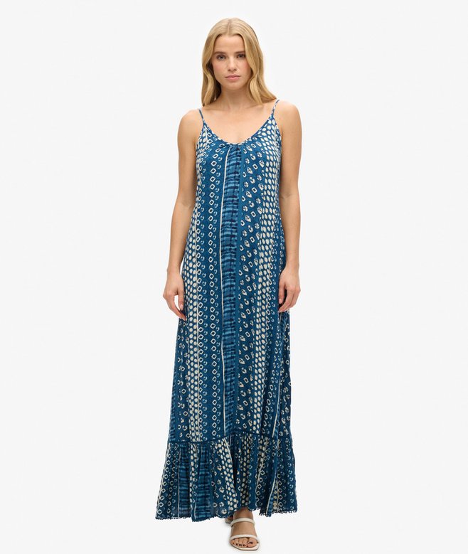 superdry Vestido playero largo de tirantes