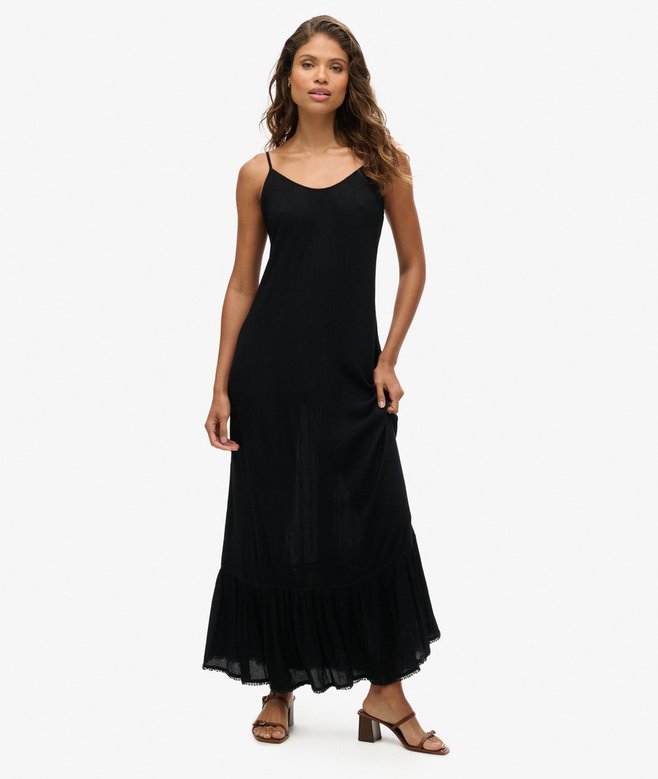 superdry Vestido playero largo de tirantes