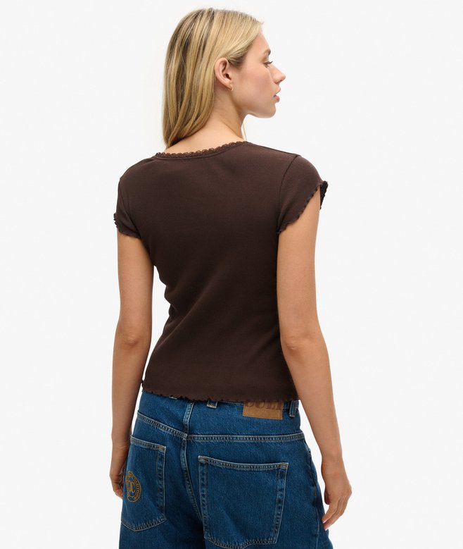 Superdry Top Con Escote Cuadrado Athletic Essentials