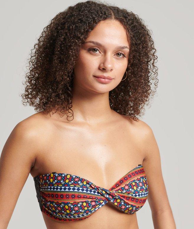 Superdry Top De Bikini Bandeau Con Nudo Torcido Vintage