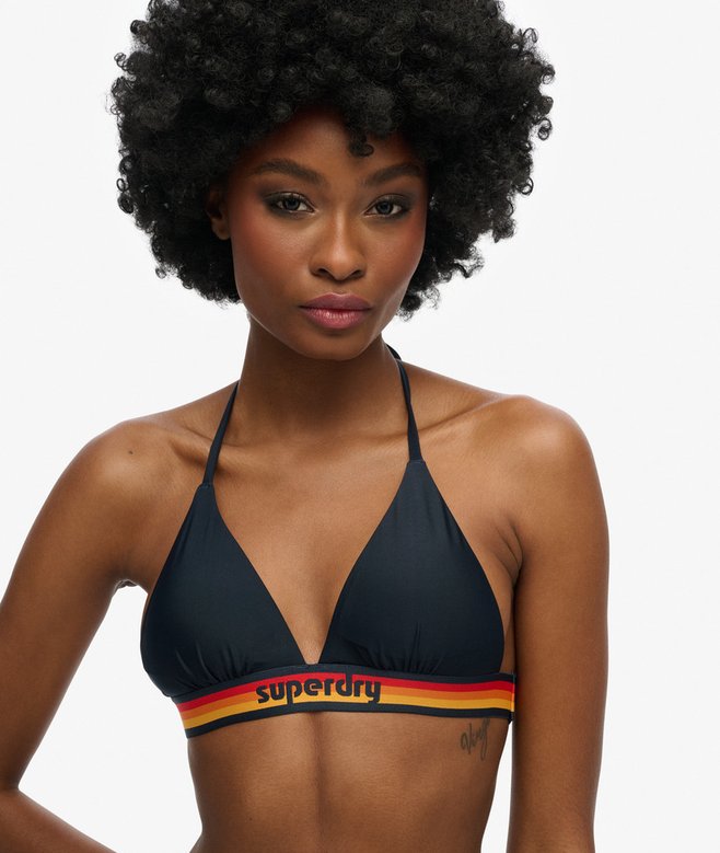 Superdry Top De Bikini Triangular Con Logotipo Vintage