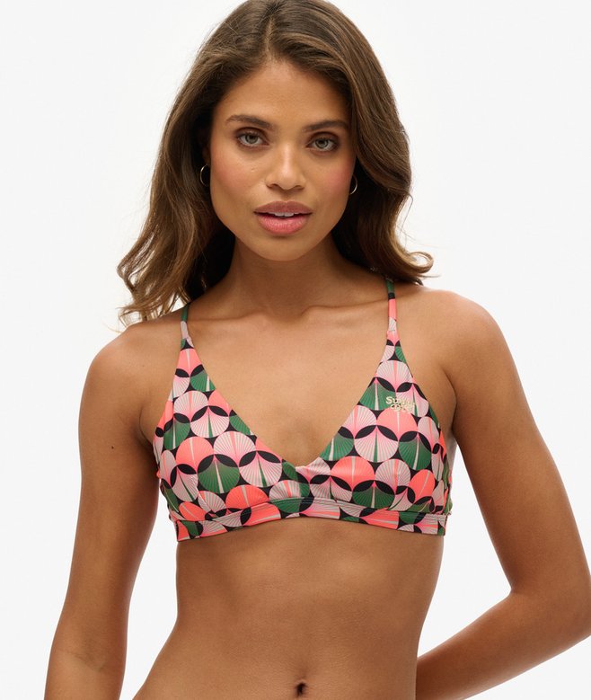 Superdry Top De Bikini Triangular Con Tirantes Cruzados En La Espalda