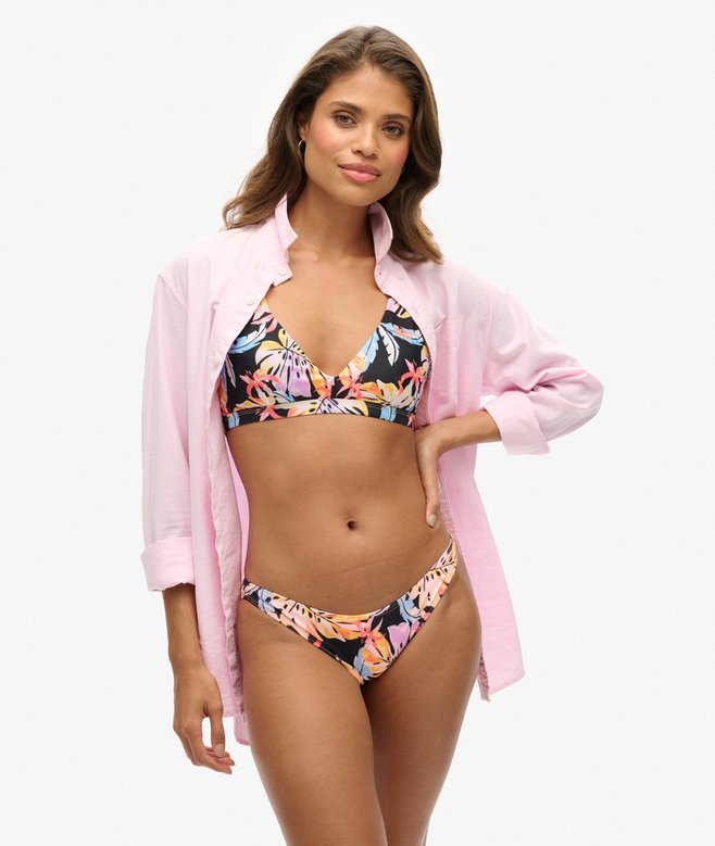 superdry Top de bikini triangular con tirantes cruzados en la espalda