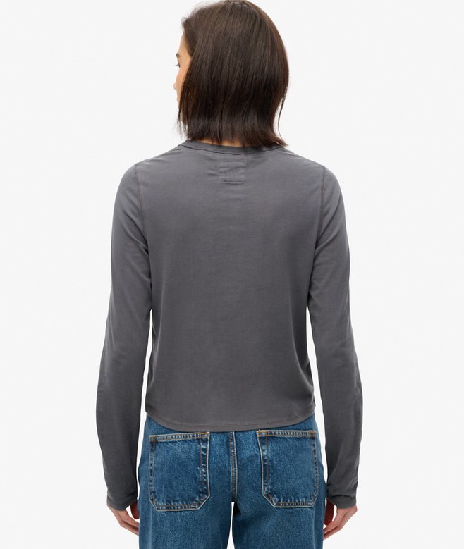 Superdry Top De Corte Ajustado De Manga Larga Athletic Essentials Ringer