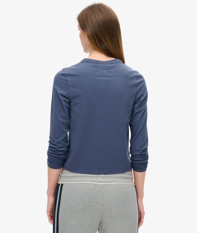 Superdry Top De Corte Ajustado De Manga Larga Athletic Essentials Ringer