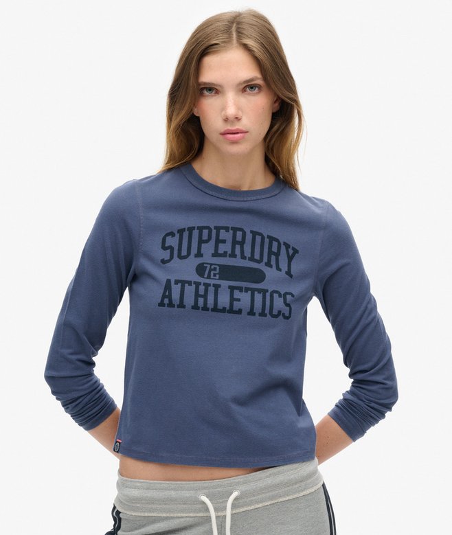 superdry Top de corte ajustado de manga larga Athletic Essentials Ringer