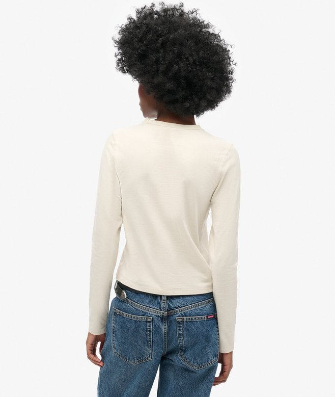 Superdry Top De Corte Ajustado De Manga Larga Athletic Essentials Ringer