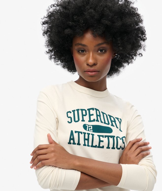 Superdry Top De Corte Ajustado De Manga Larga Athletic Essentials Ringer