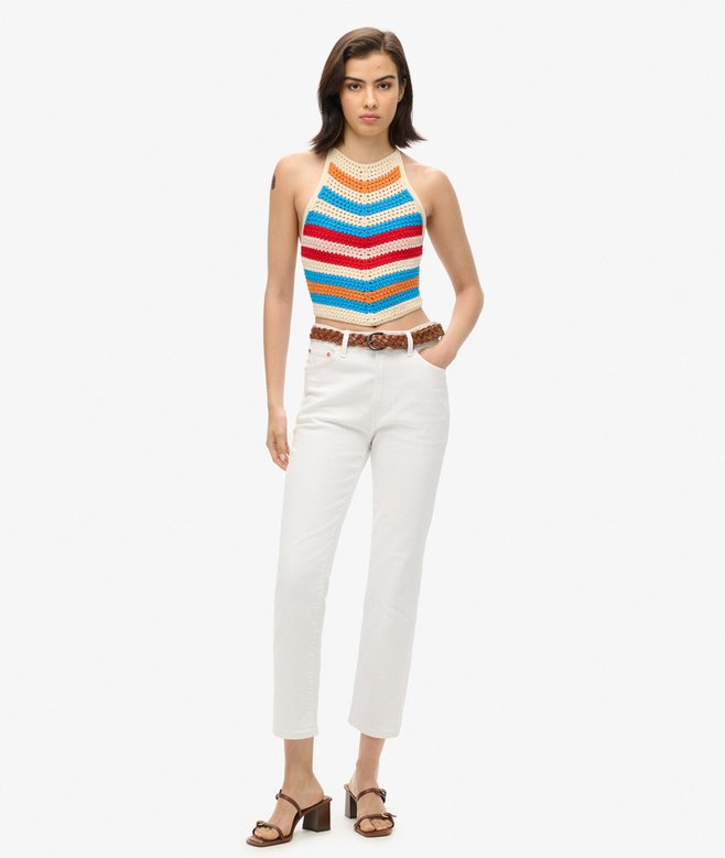 Superdry Top De Ganchillo Con Escote Halter Y Dobladillo Hanky