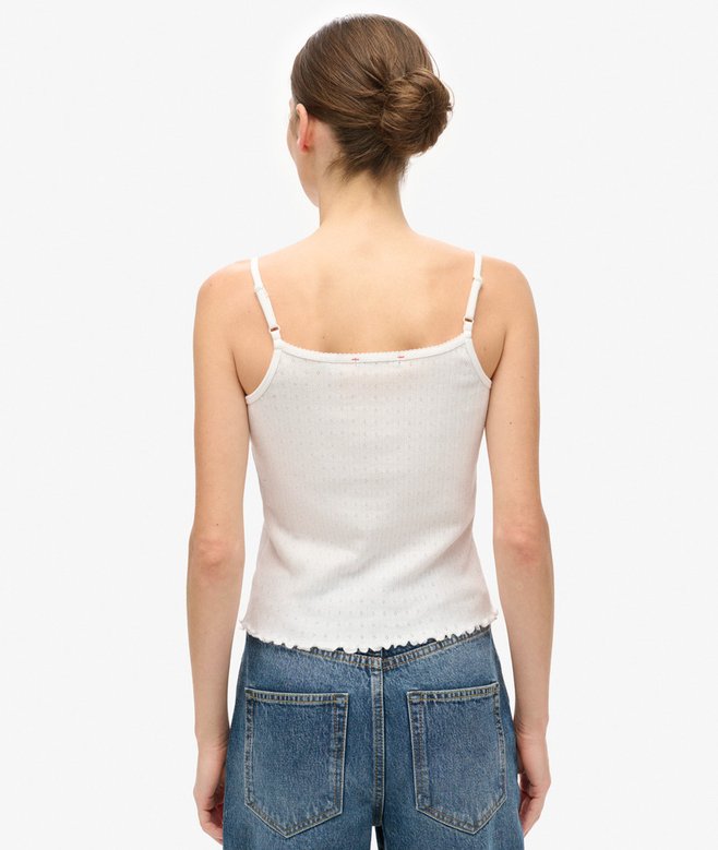 Superdry Top De Tirantes En Ponteille Con Estampado Athletic Essentials