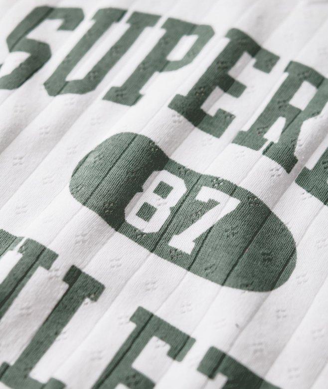 Superdry Top De Tirantes En Ponteille Con Estampado Athletic Essentials