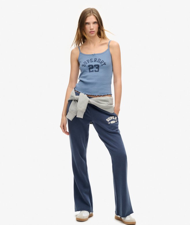 Superdry Top De Tirantes En Ponteille Con Estampado Athletic Essentials