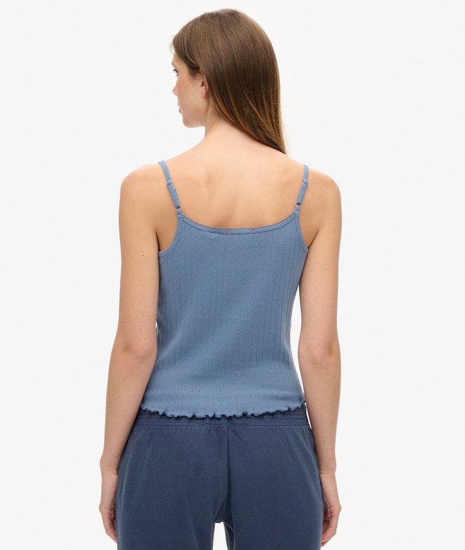 Superdry Top De Tirantes En Ponteille Con Estampado Athletic Essentials