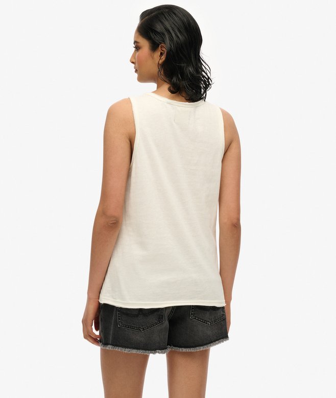 Superdry Top Sin Mangas Con Amplio Escote Redondo Y Tatuaje Neo Trad