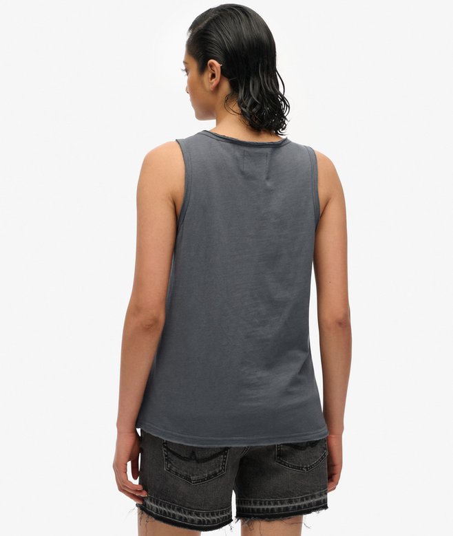 Superdry Top Sin Mangas Con Amplio Escote Redondo Y Tatuaje Neo Trad
