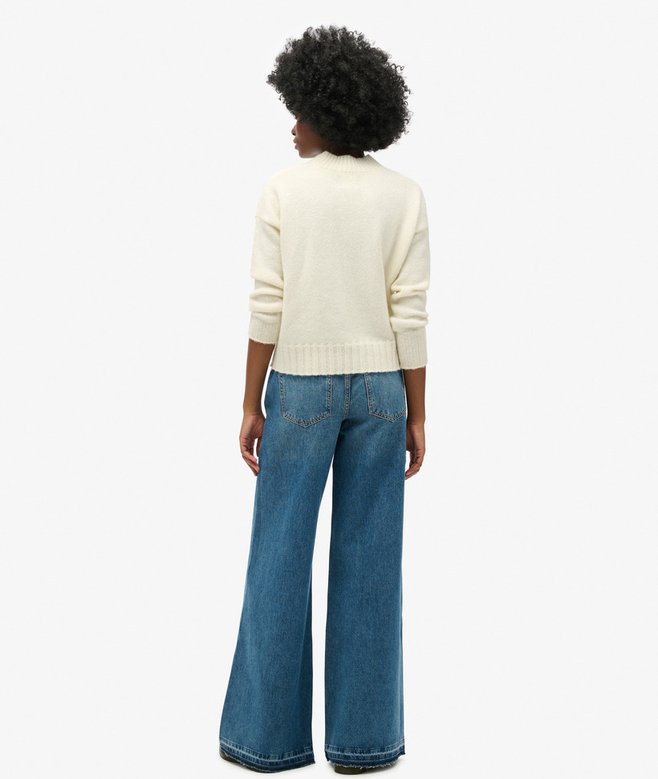 Superdry Vaqueros Acampanados De Pernera Ancha Y Bajos Sin Rematar