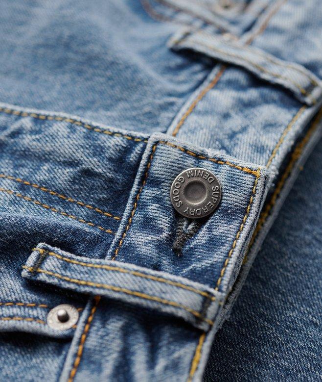 Superdry Vaqueros Ajustados Acampanados De Algodón Orgánico Talle Medio