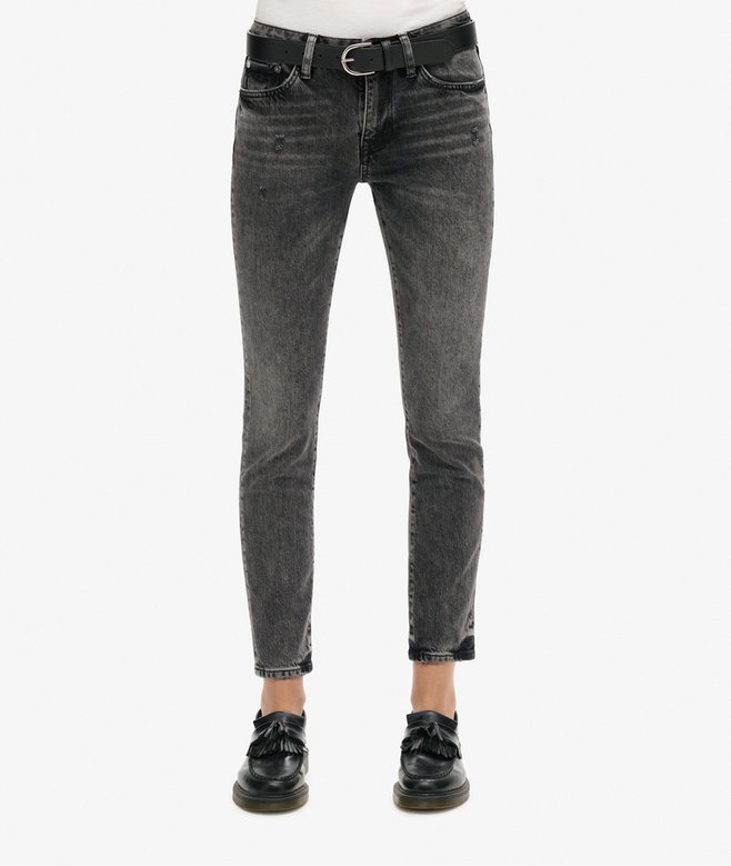 Superdry Vaqueros Ajustados De Talle Medio En Algodón Orgánico