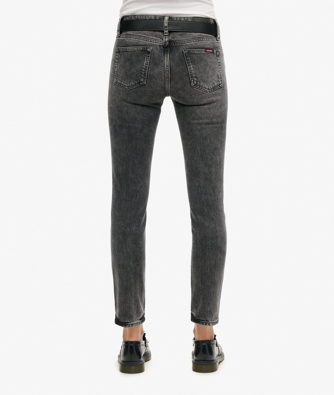 Superdry Vaqueros Ajustados De Talle Medio En Algodón Orgánico