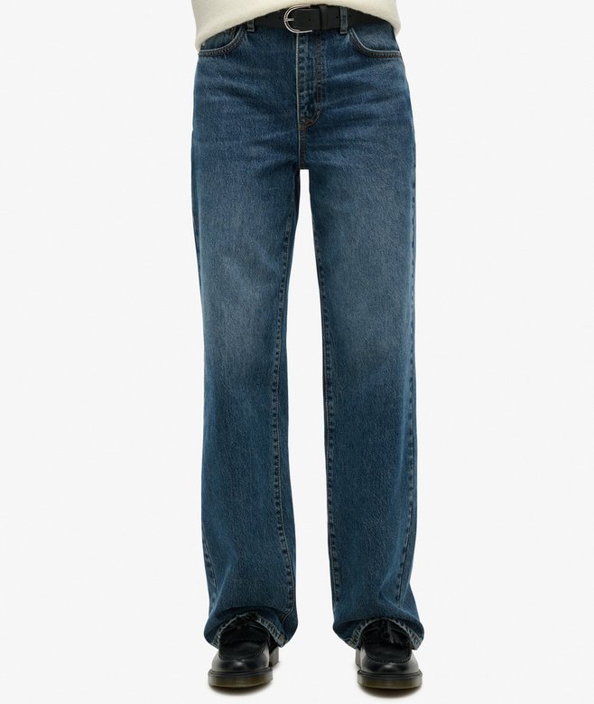 Superdry Vaqueros De Algodón Orgánico Con Pernera Ancha