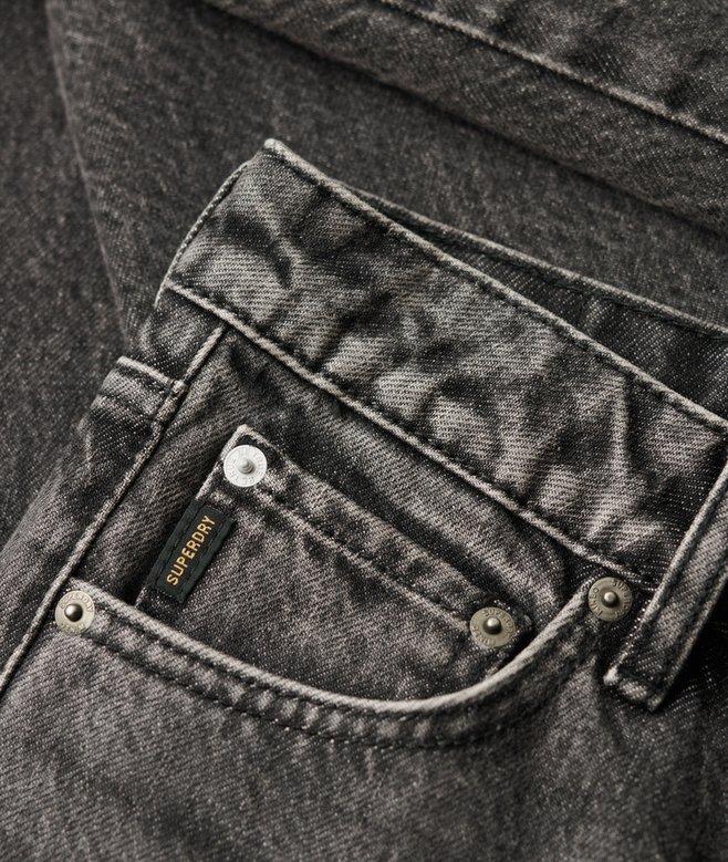 Superdry Vaqueros De Algodón Orgánico Talle Medio Y Pernera Ancha