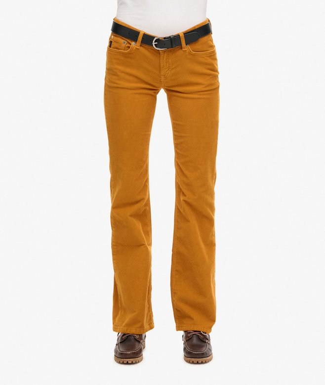 Superdry Vaqueros De Pana Acampanados De Talle Bajo