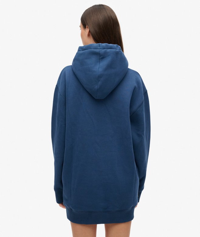 Superdry Vestido Con Capucha Y Logotipo Metalizado Luxe