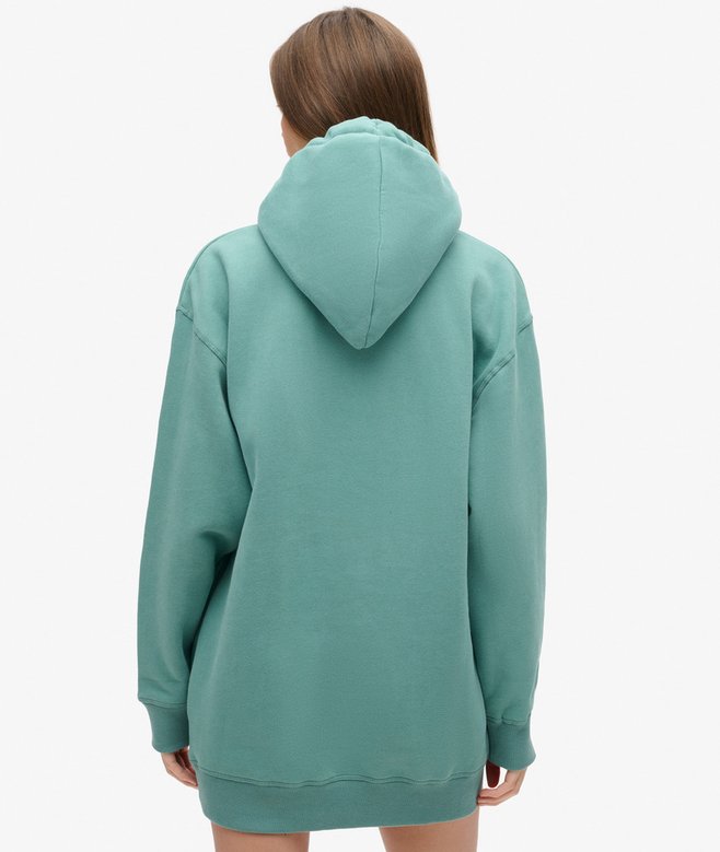 Superdry Vestido Con Capucha Y Logotipo Metalizado Luxe