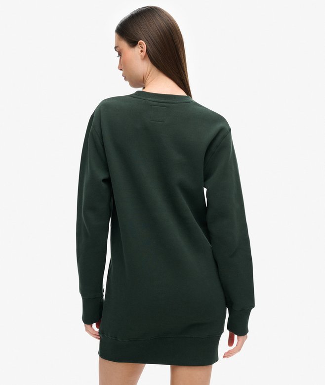 Superdry Vestido De Punto Con Logotipo Metalizado Luxe