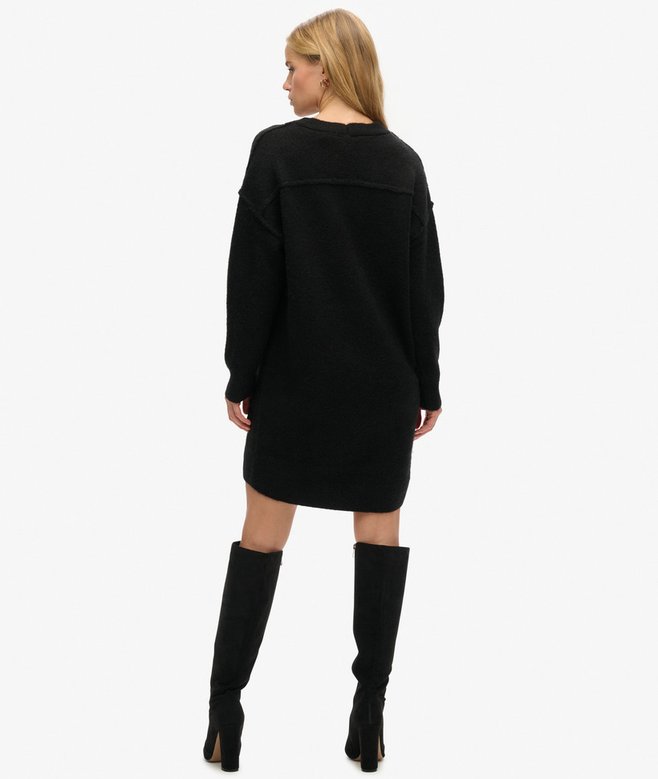 Superdry Vestido De Punto Tipo Jersey Con Cuello De Pico