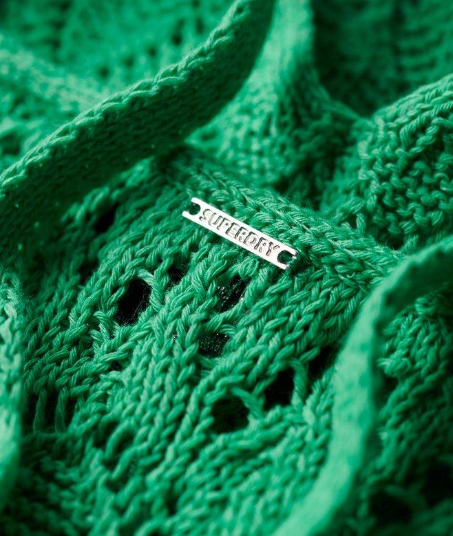 Superdry Vestido Largo De Ganchillo Con Escote Halter