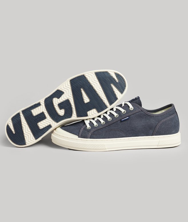 superdry Zapatillas deportivas veganas de lona y caña baja
