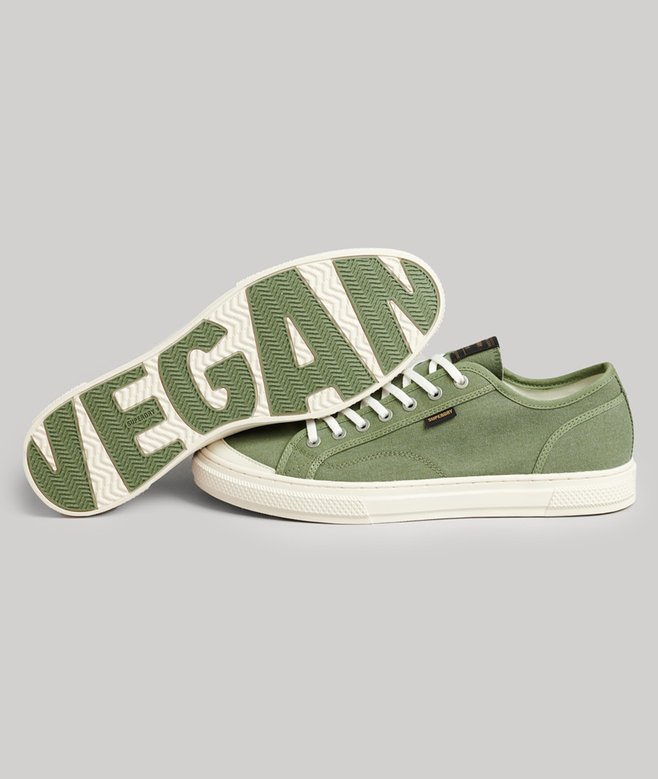 superdry Zapatillas deportivas veganas de lona y caña baja