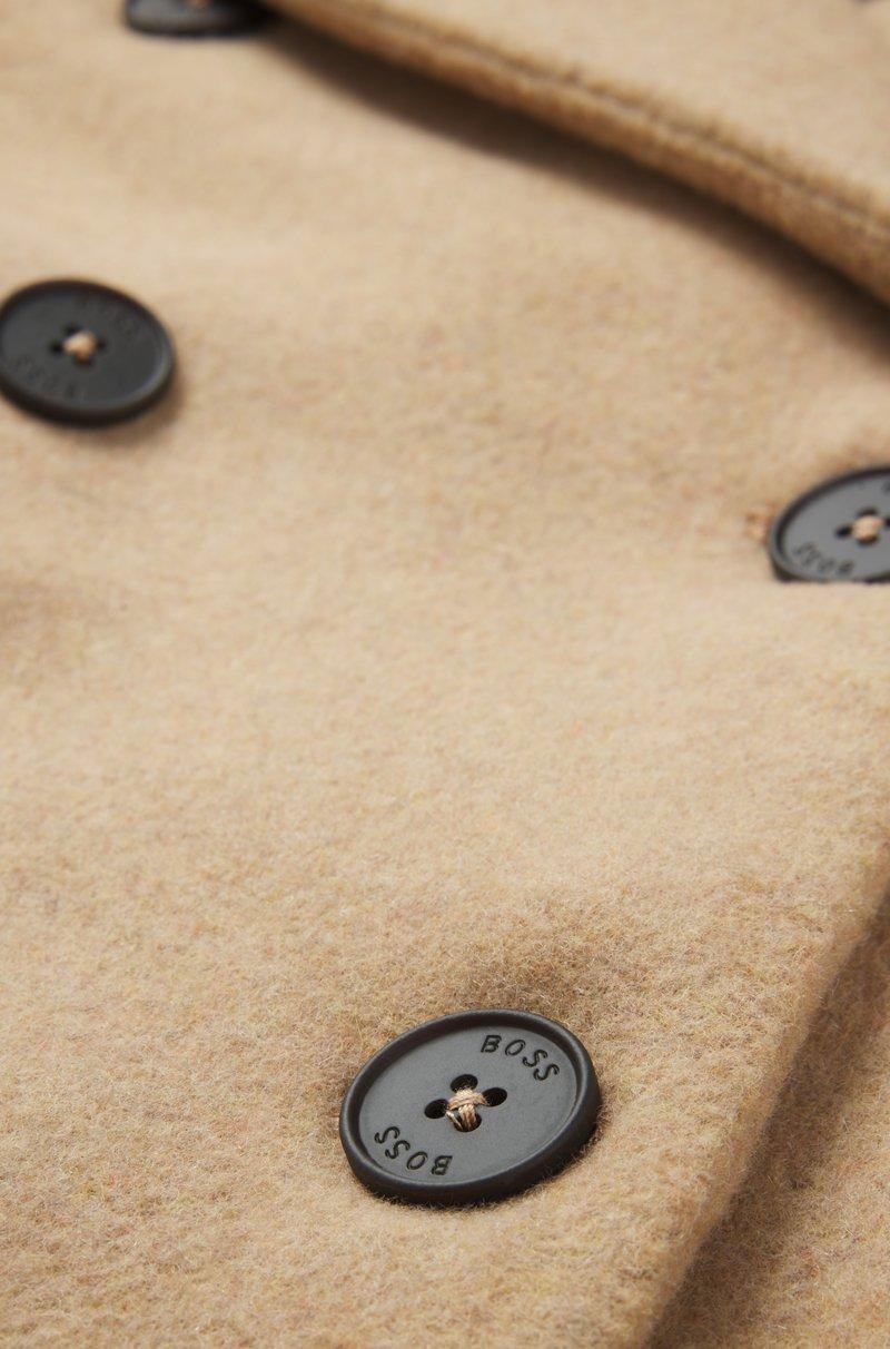 Hugo Boss Abrigo Cruzado Para Niños Con Forro Estampado