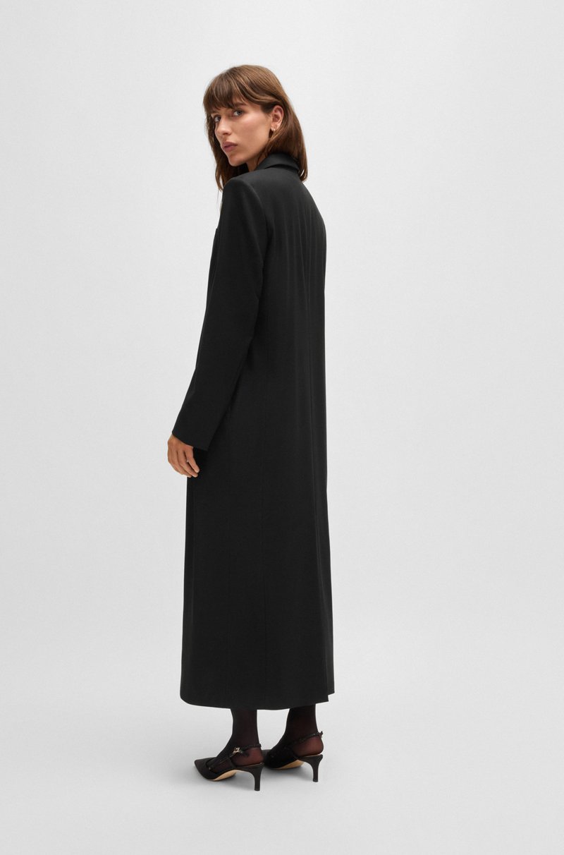 Hugo Boss Abrigo Largo Estilo Esmoquin En Tejido Elástico