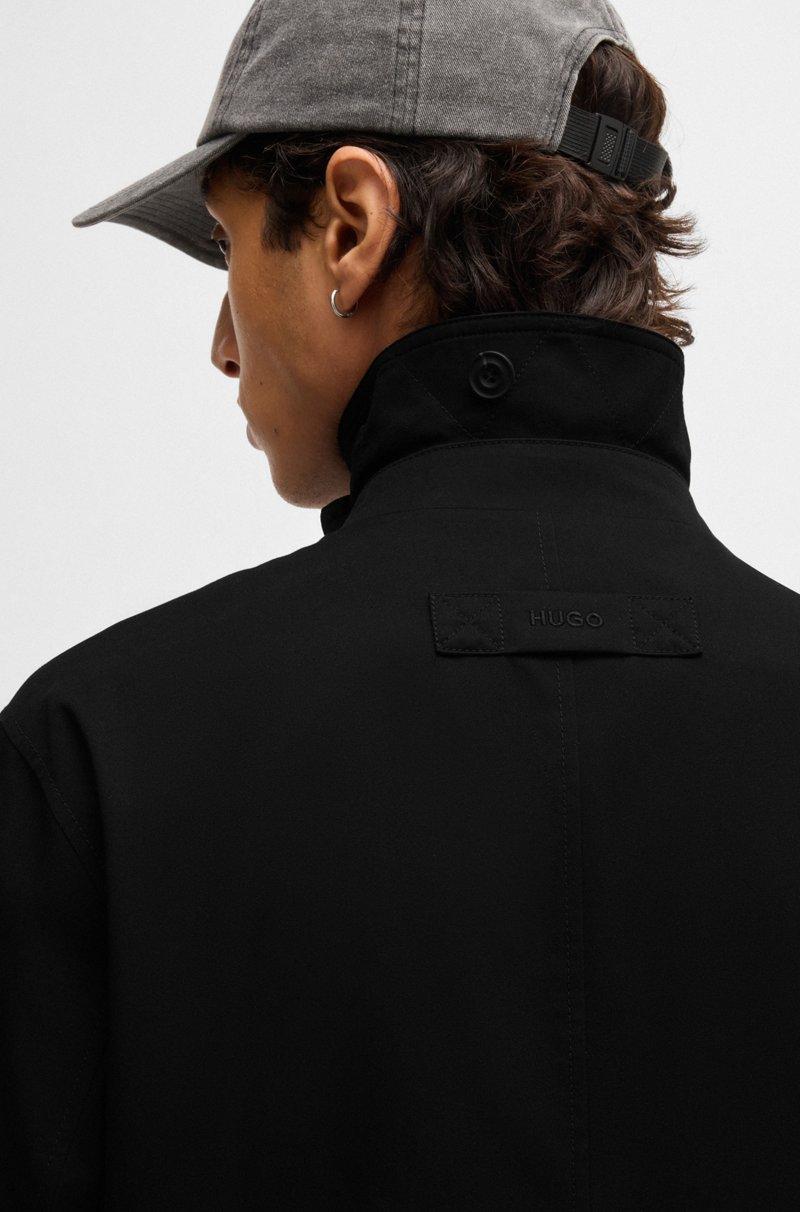 Hugo Boss Abrigo Regular Fit En Tejido De Gabardina Repelente Al Agua