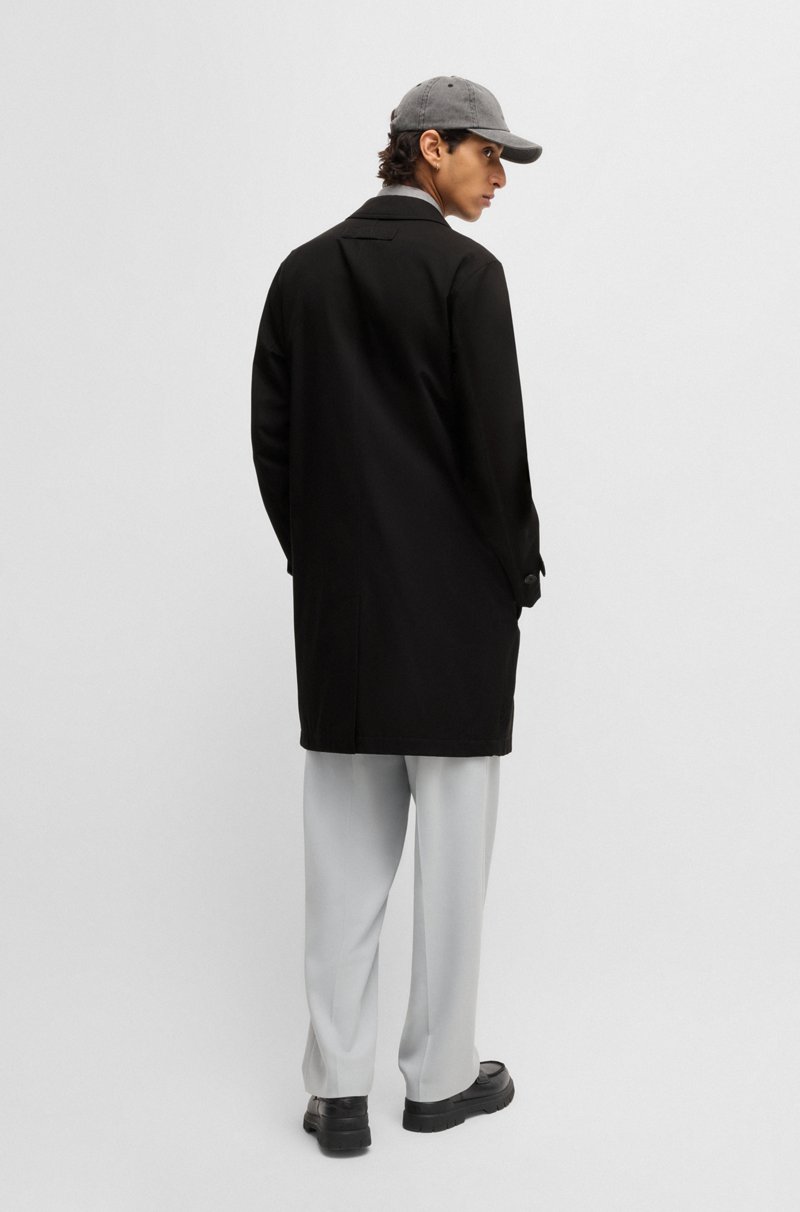 Hugo Boss Abrigo Regular Fit En Tejido De Gabardina Repelente Al Agua