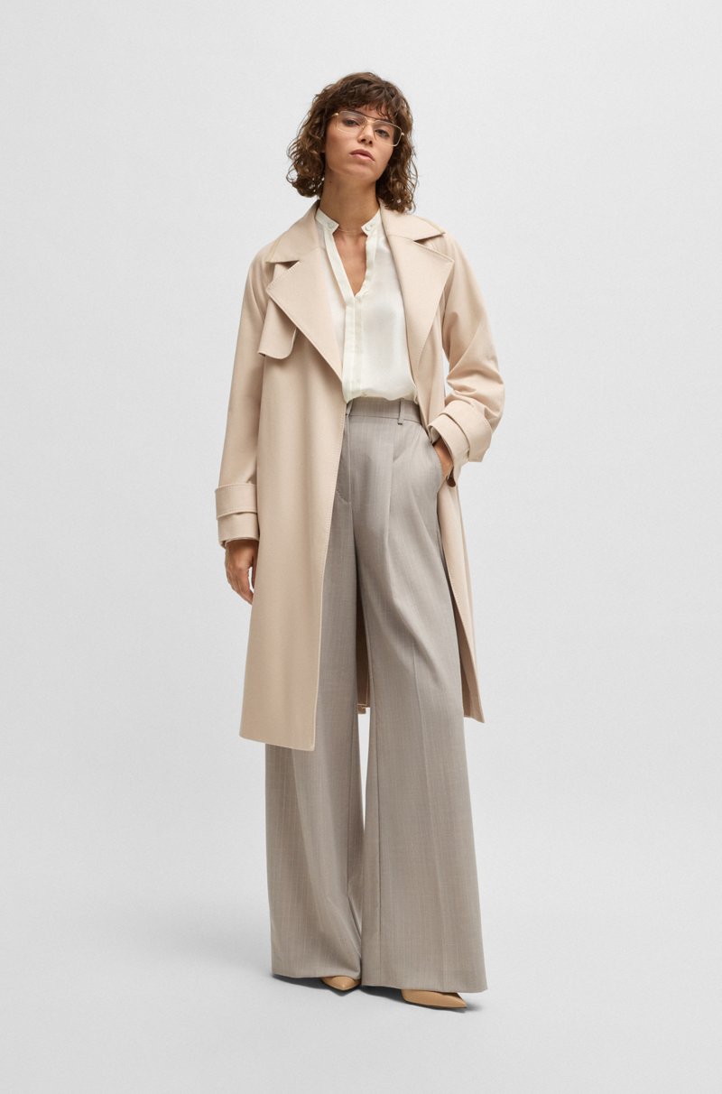 Hugo Boss Abrigo repelente al agua en algodón elástico y cashmere