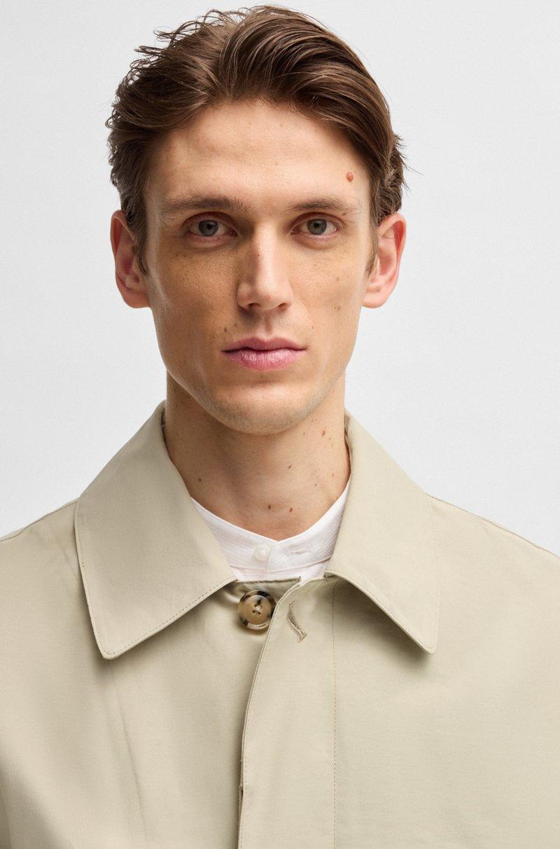 Hugo Boss Abrigo Repelente Al Agua En Dobby De Algodón