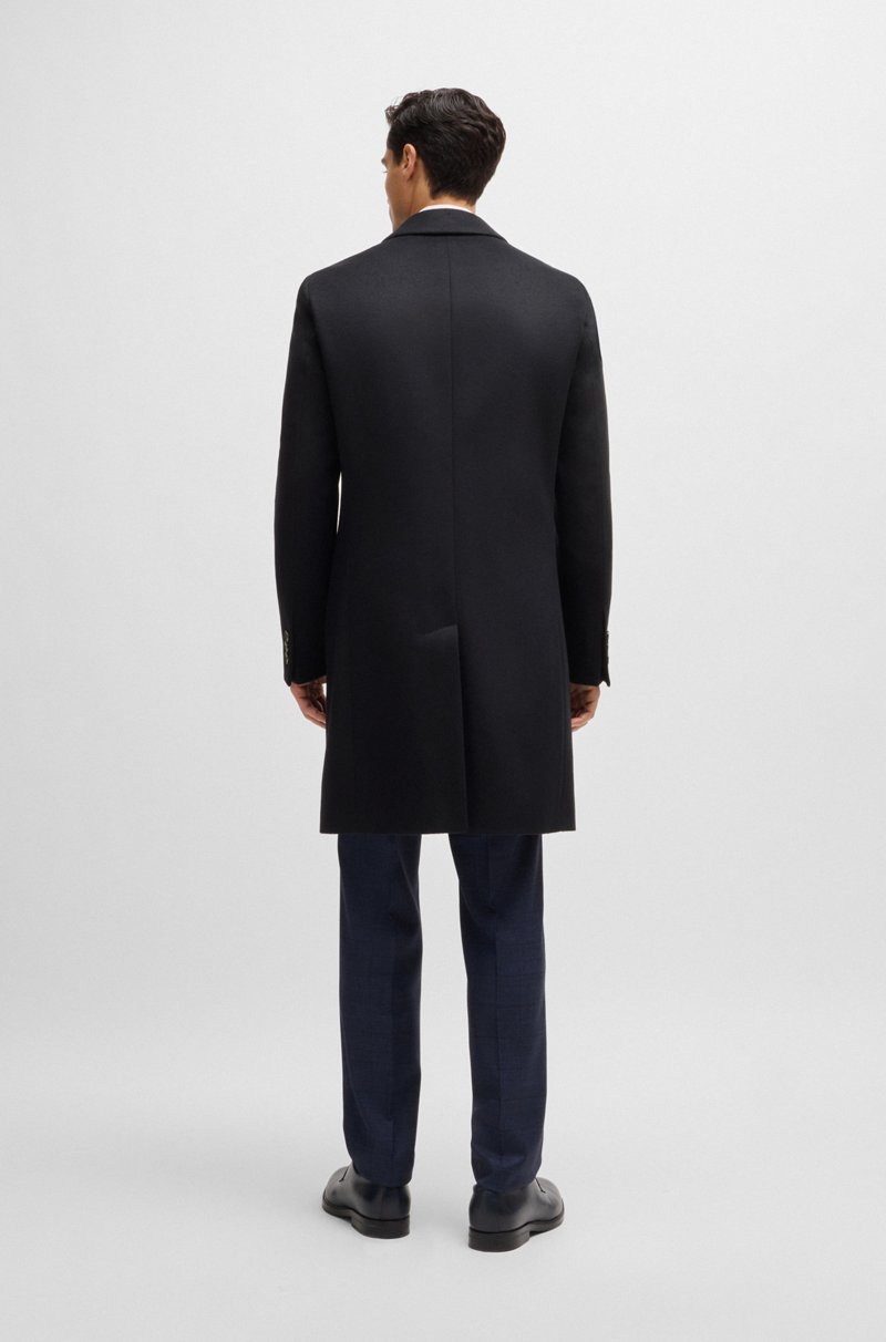 Hugo Boss Abrigo Slim Fit En Lana Virgen Y Cashmere
