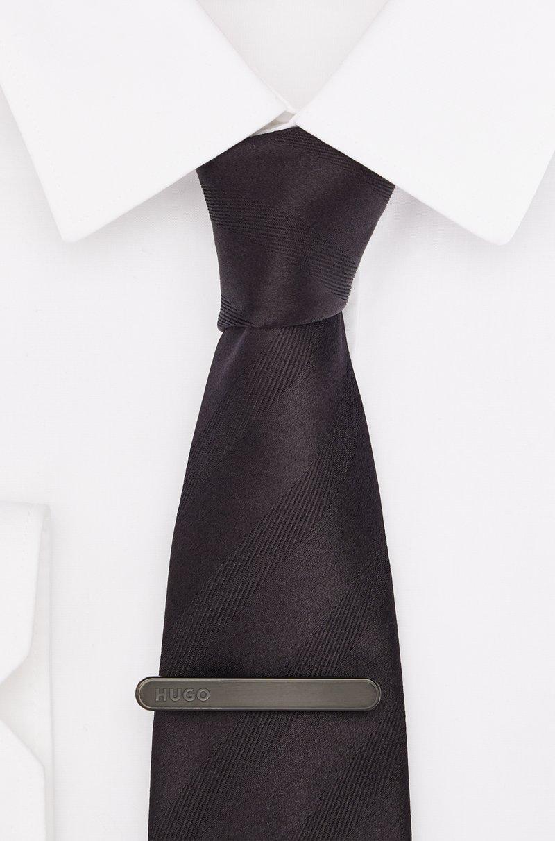 Hugo Boss Alfiler De Corbata Ovalado Con Logo Grabado