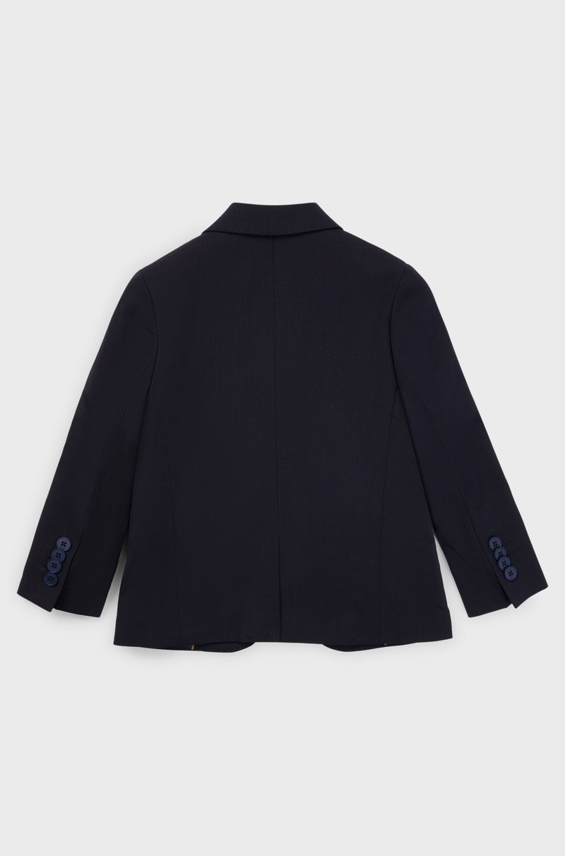 Hugo Boss Americana De Lana Elástica Para Niños Con Forro De La Marca